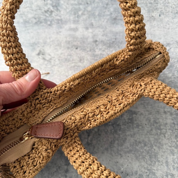 J.Crew Handknotted Raffia Fish Bag - Picture 3 of 5